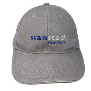 Scan Steel Foodtech Slideback Baseball Cap Gray One Size Adjustable Myrtle Beach